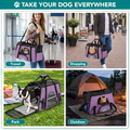 Airline-Approved Pet Carrier for Cats and Small Dogs in Large Heather Purple