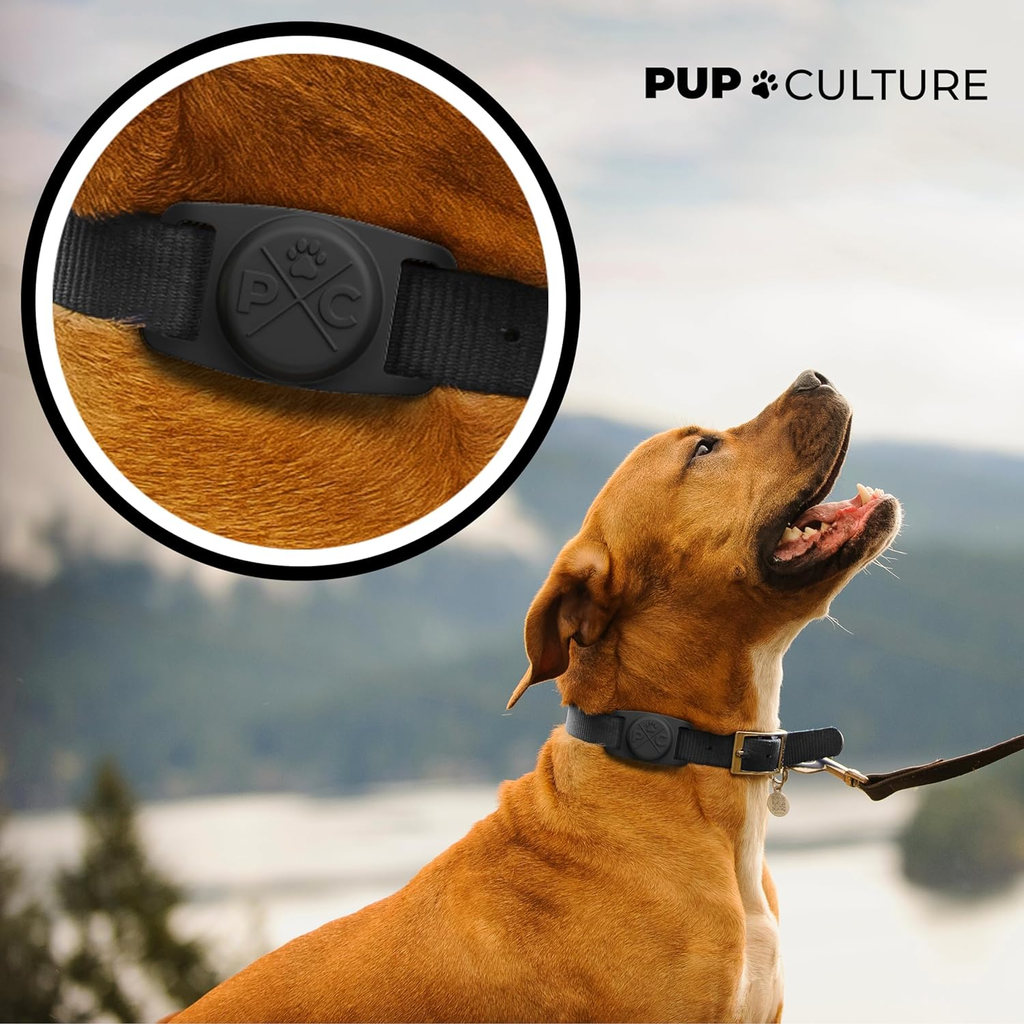 Airtag-Compatible Dog Collar | Durable Protective Holder for Tracking Pets with Apple Technology - Suitable for Dogs and Cats