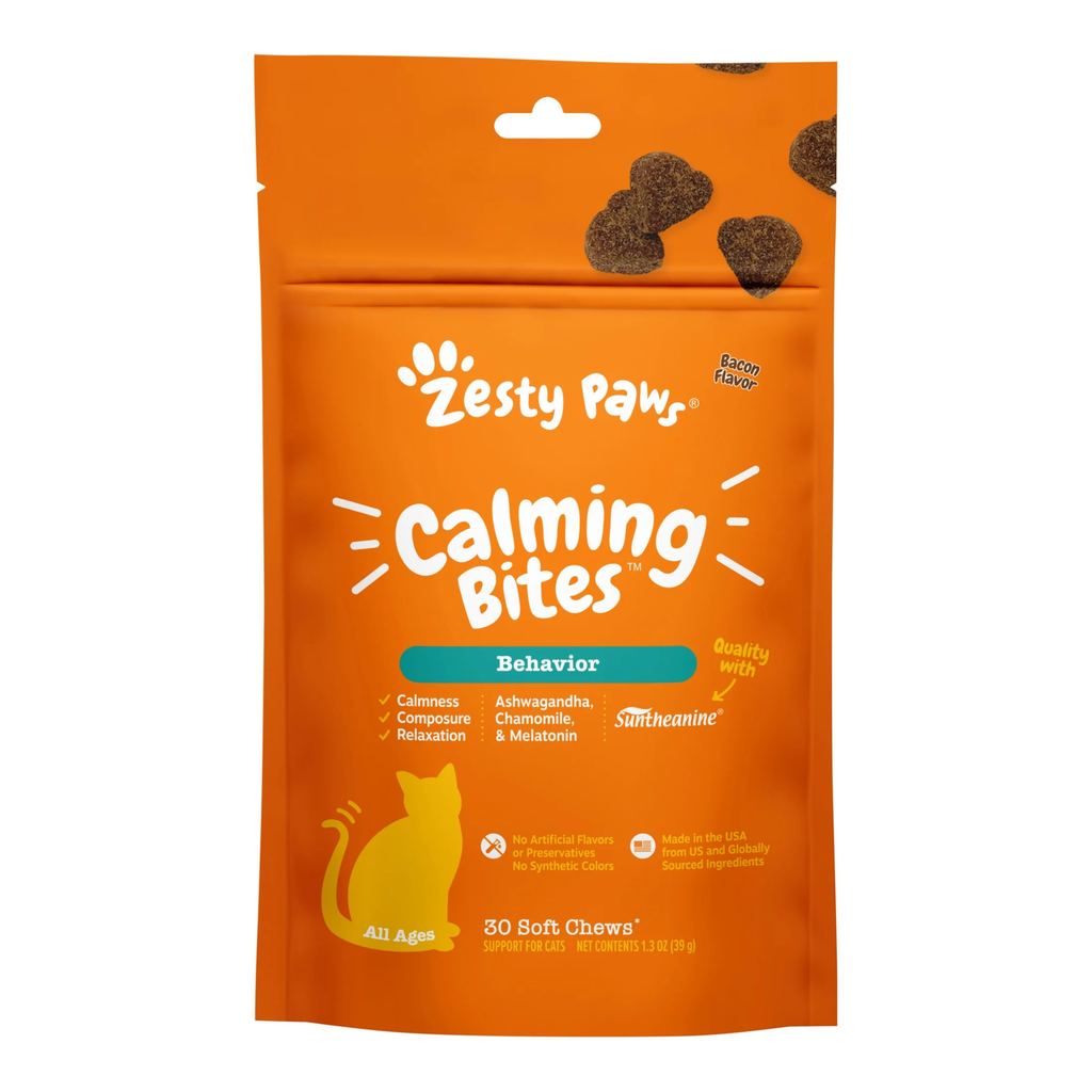 Calming Bites Bacon Flavor for Cats - 30 Count Pouch