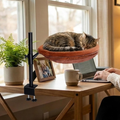 Cat Desk Bed with 360° Rotation and Height Adjustment