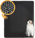 Cat Litter Mat - Double-Layer Easy-Clean Litter Trapping Mat (29.5" x 23.6") for Cat Litter Boxes, Phthalate-Free, Urine-Proof & Waterproof, Honeycomb Pattern with Larger Holes