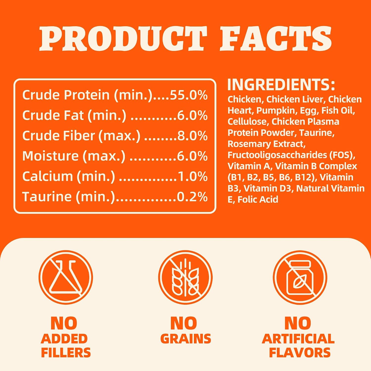 Chicken and Pumpkin Grain-Free Raw Treat for Cats and Dogs - 4.59 oz