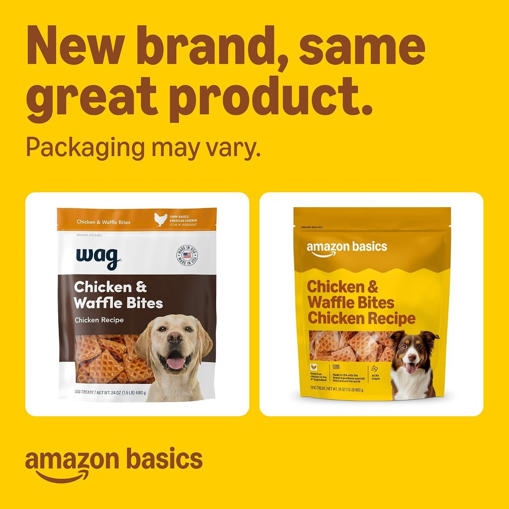 Chicken and Waffle Dog Treats - 24 oz (Formerly Wag)