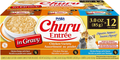 Churu Entrée Chicken Variety in Gravy for Cats, High Moisture Prebiotic Wet Food, 3 oz Can, Pack of 12