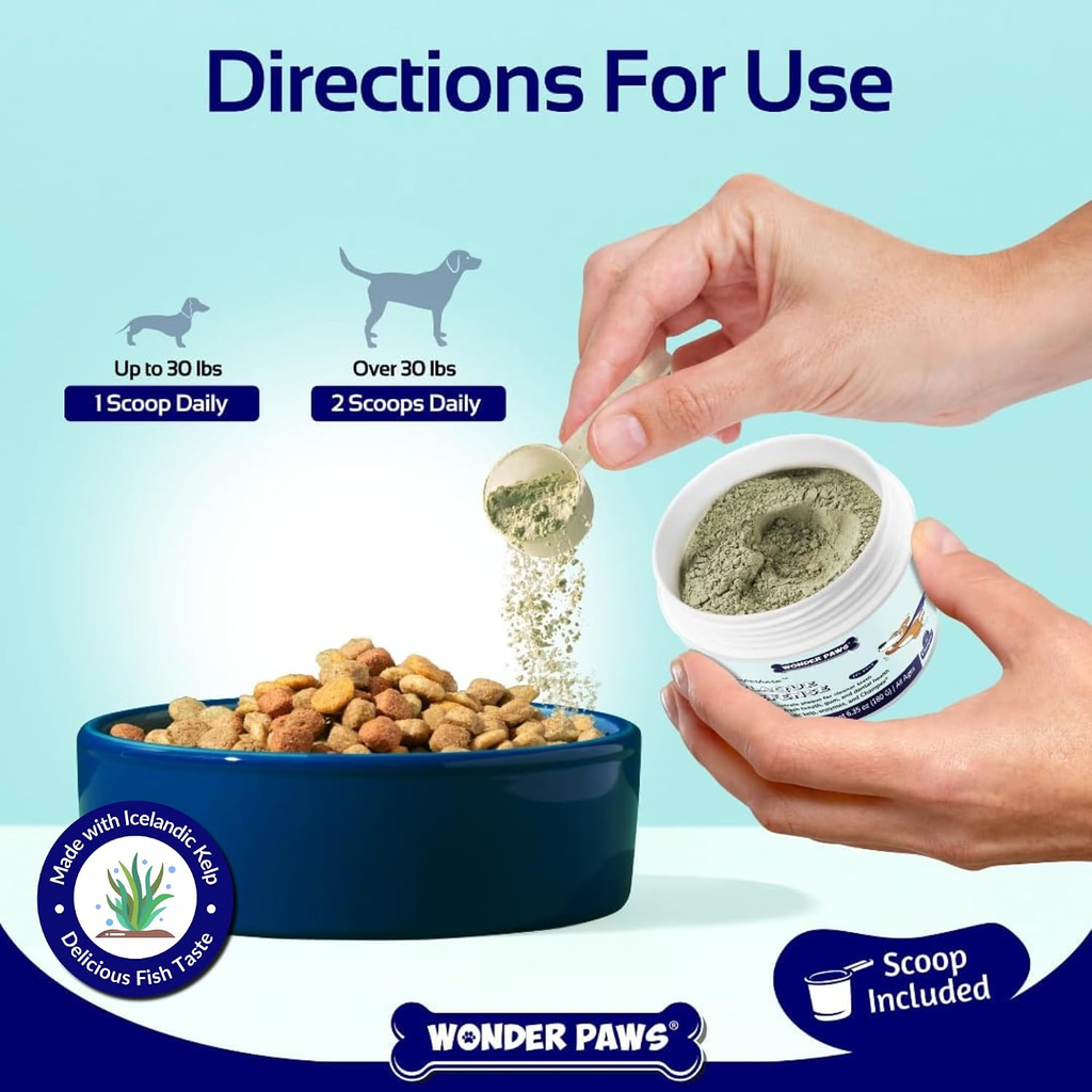 Dental Care Powder for Dogs – Effortless Teeth Cleaning Solution – Effectively Removes Plaque, Tartar, and Stains While Freshening Breath – Suitable for Dogs of All Ages – 60 Scoops