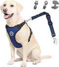 Dog Car Harness and Seat Belt with 2-in-1 Buckle System