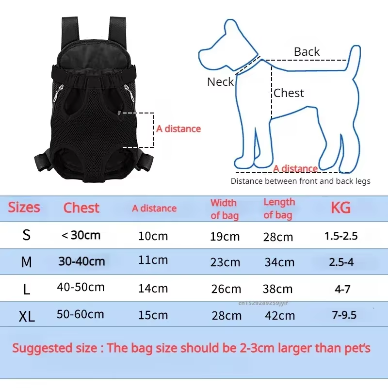 Double Shoulder Breathable Pet Carrier Backpack — Mesh Front for Small Dogs & Cats