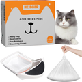 Drawstring Cat Litter Box Liners - 100 Pack Heavy-Duty Robot Litter Bags for Cleanpethome/Petkit Purax and Puramax Self-Cleaning Cat Litter Boxes