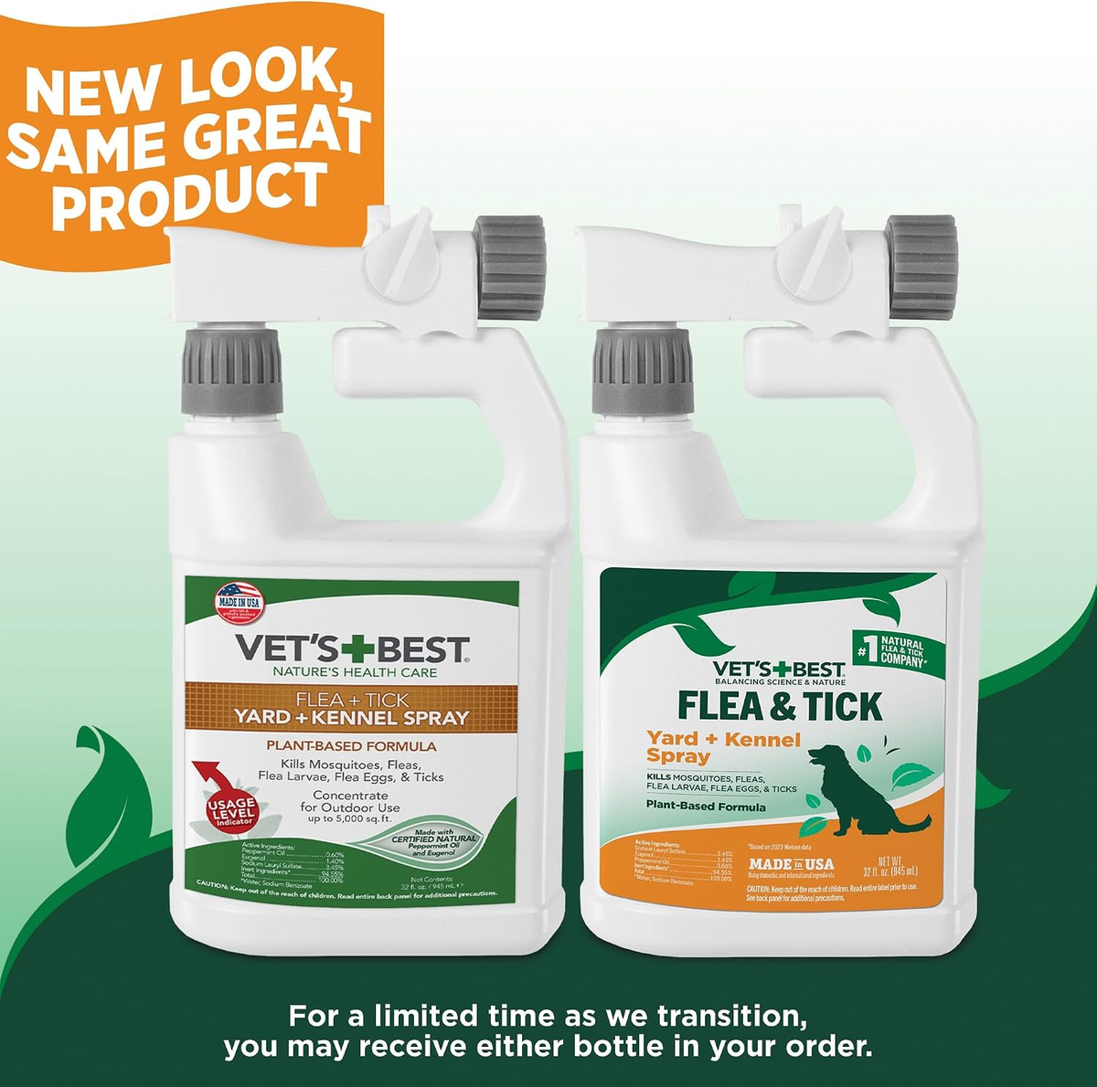 Flea, Tick, and Mosquito Yard and Kennel Spray for Dogs - 32 oz