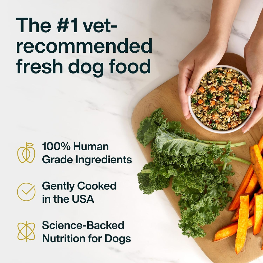 Frozen Fresh Sensitive Skin Dog Food with Skin & Coat Benefits - 7 Pack