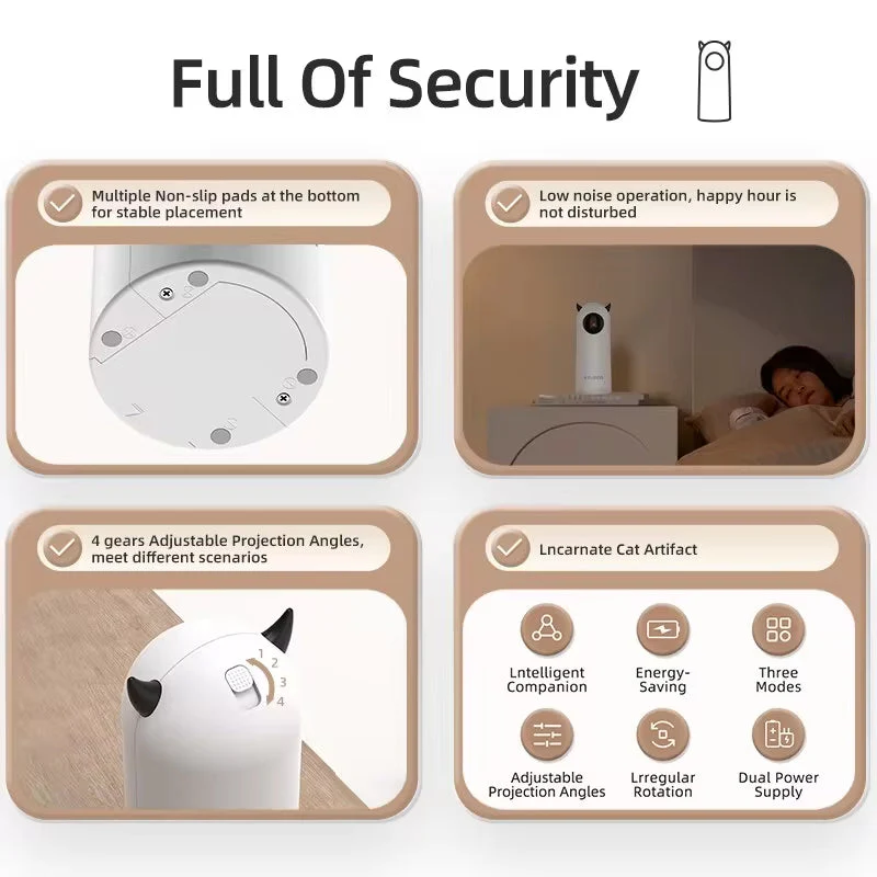 Interactive Smart LED Laser Automatic Cat Toy