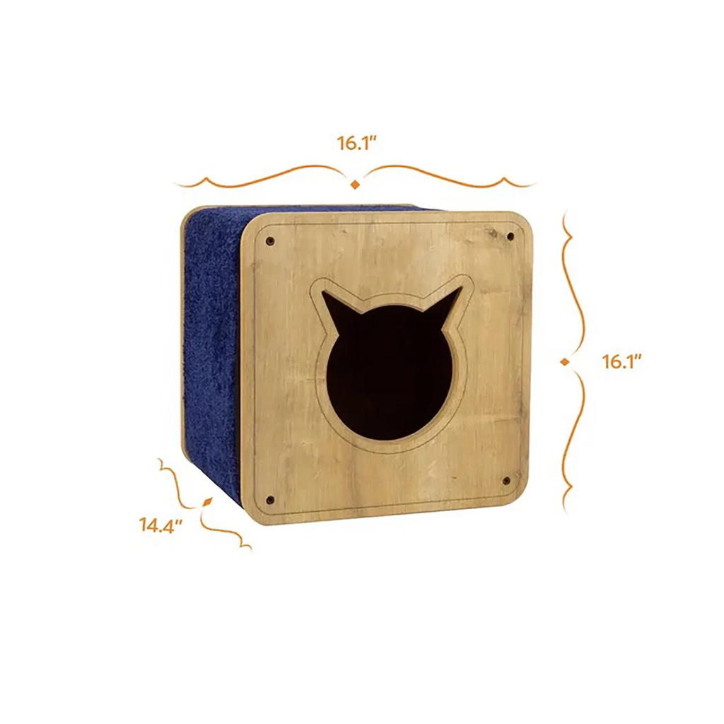 Kylo Cat Eco-Friendly Wooden Condo and Scratching Post - Stylish and Durable Design