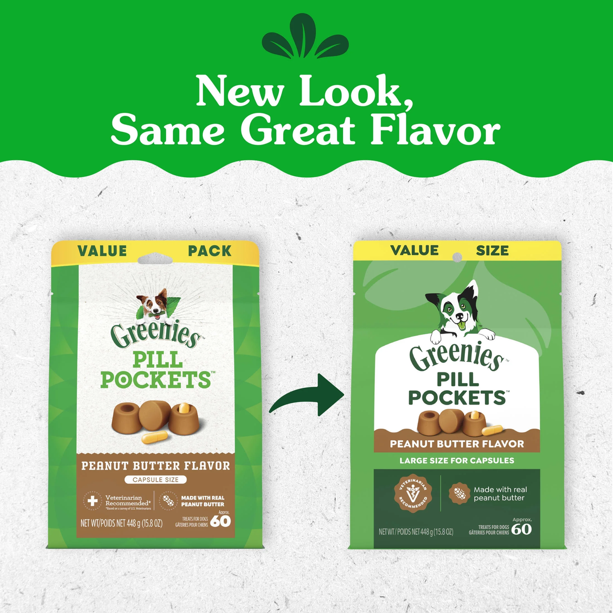 Large Dog Pill Pockets - Peanut Butter Flavor, 15.8 oz
