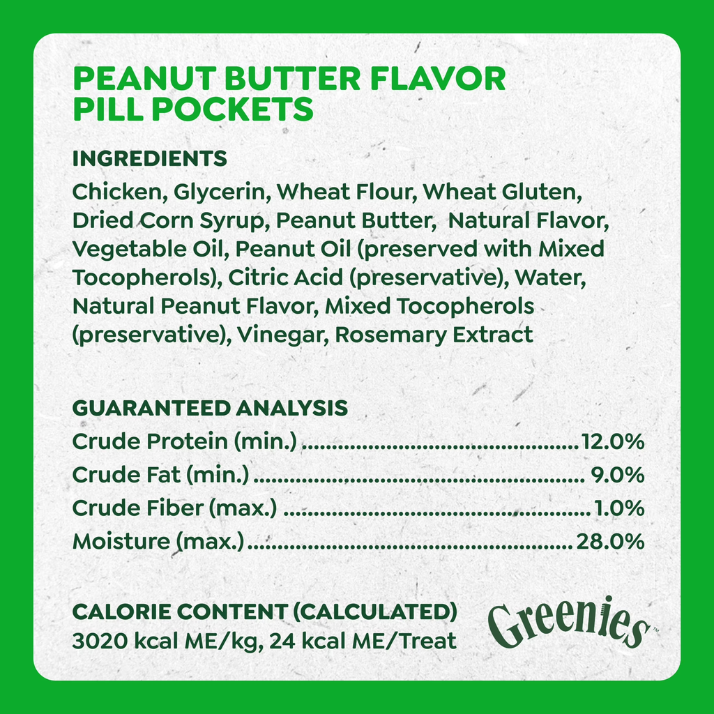 Large Dog Pill Pockets - Peanut Butter Flavor, 15.8 oz