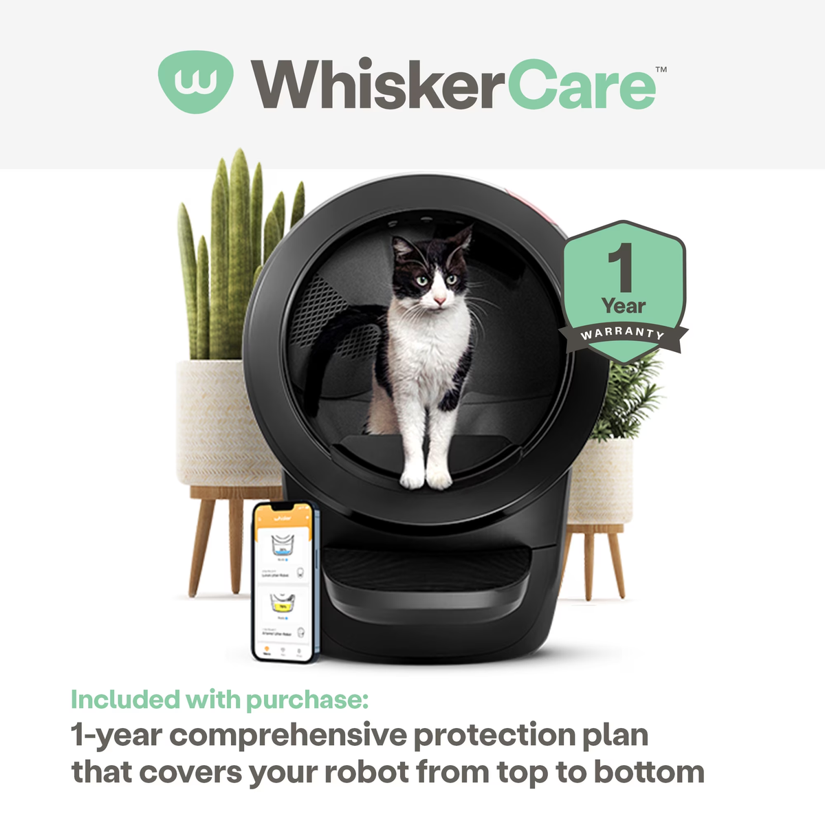 Litter-Robot 4 Core Bundle - Self-Cleaning Cat Litter Box with Accessories in Black