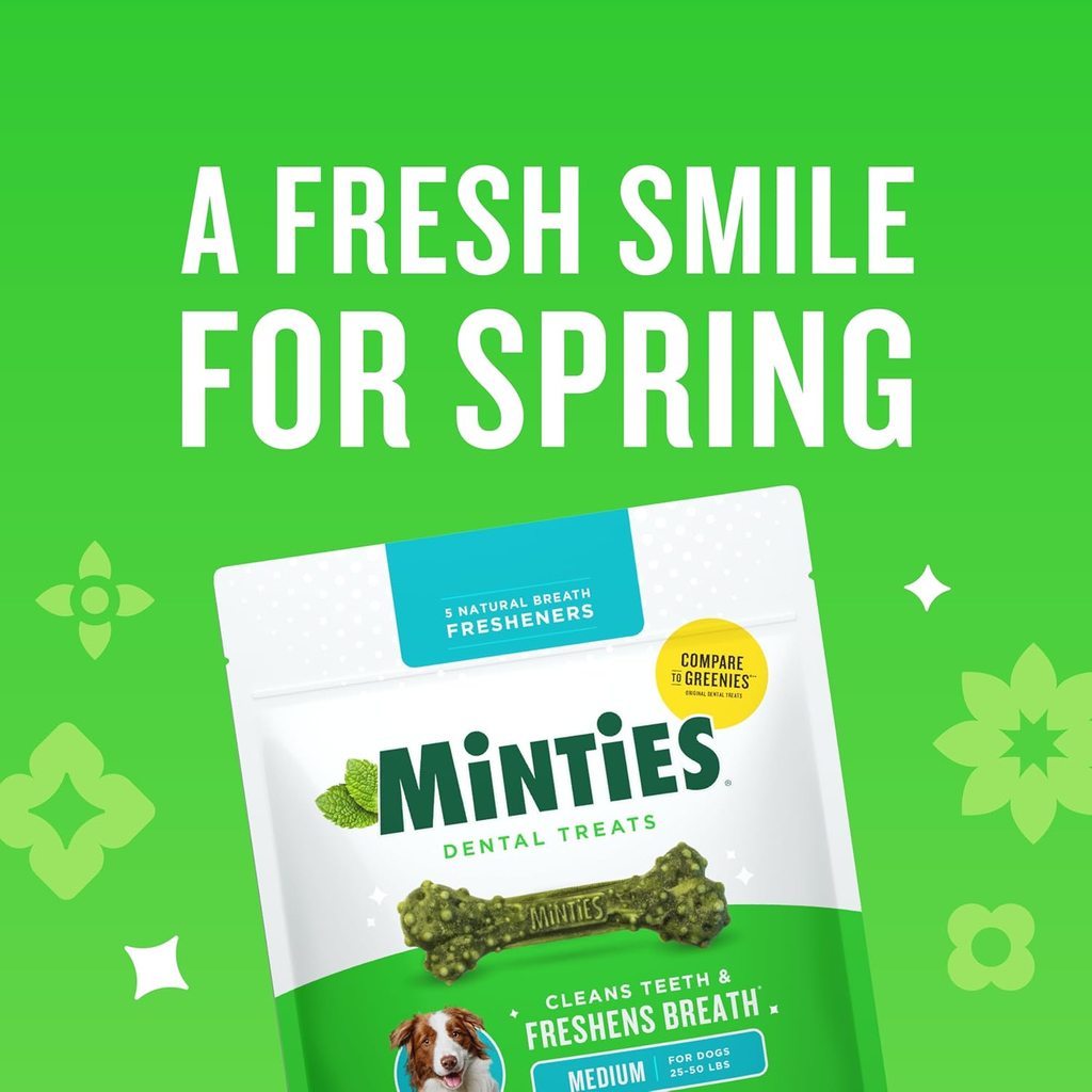 Mint Dental Chews for Medium Dogs (25-50 lbs) - 20 Count