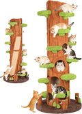 Multi-Level Solid Wood Cat Tree for Indoor Use
