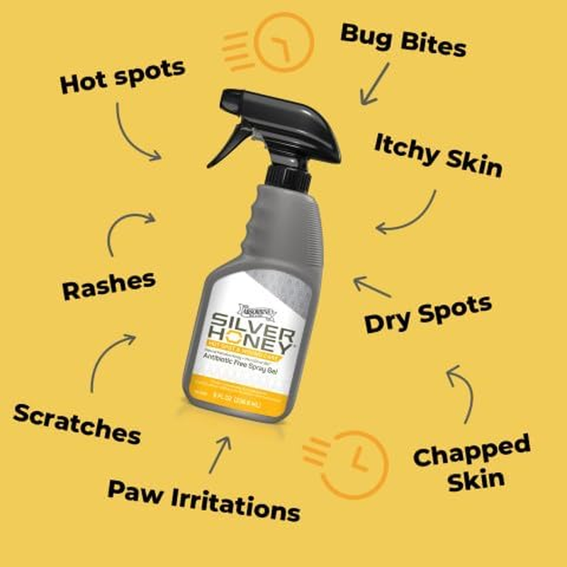 Pet First Aid Spray Gel for Hot Spots and Wound Care, 8 Fl Oz