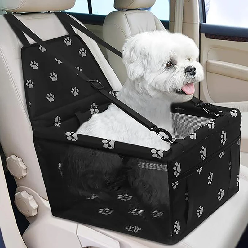 Foldable Dog Car Seat Cover & Booster Hammock — 600D Oxford, Stable & Portable | 7 Colors