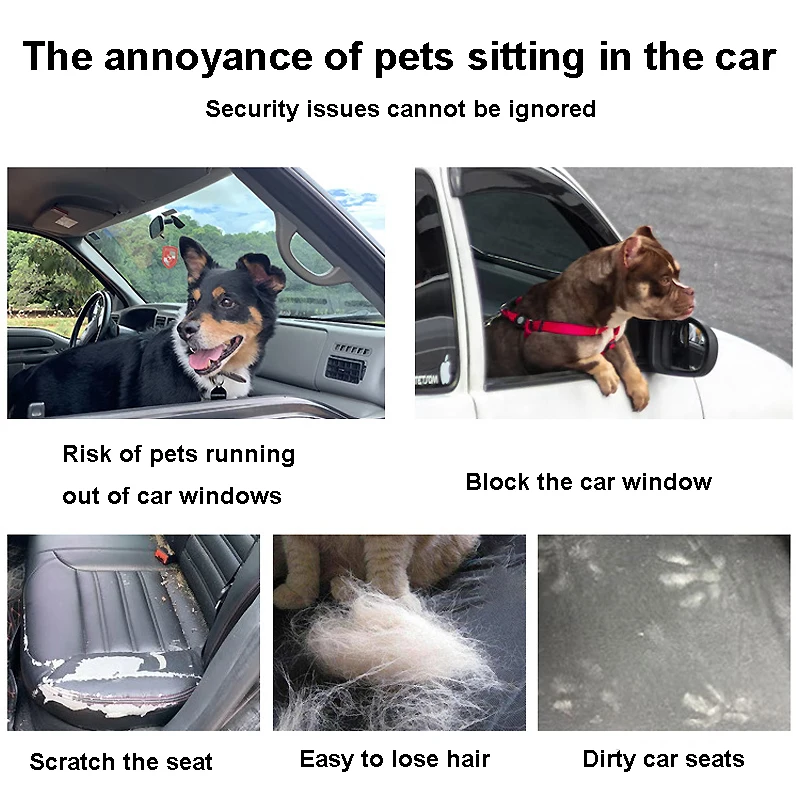Foldable Dog Car Seat Cover & Booster Hammock — 600D Oxford, Stable & Portable | 7 Colors