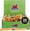 Redbarn Small 100% Natural Beef Collagen Braids Dog Chew, Case of 35