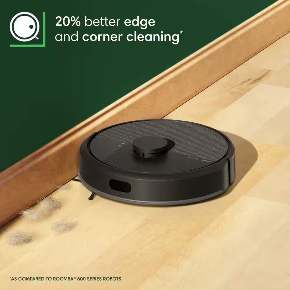 Roomba 105 13.2-Inch Robotic Vacuum with Smart Navigation and Auto-Empty Dock in Black
