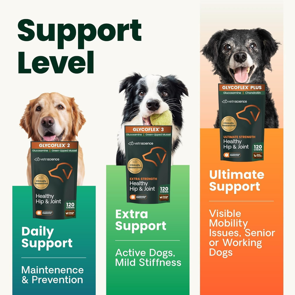 Ultimate Strength Hip and Joint Supplement for Dogs, 120 Tablets