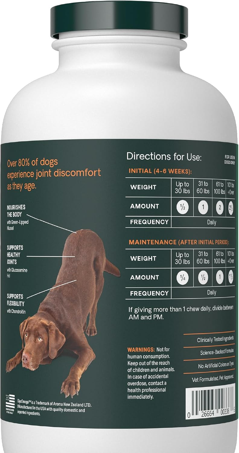 Ultimate Strength Hip and Joint Supplement for Dogs, 120 Tablets