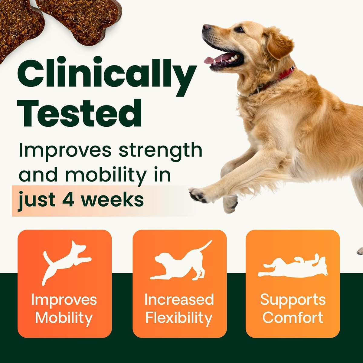 Ultimate Strength Hip and Joint Supplement for Dogs, 120 Tablets