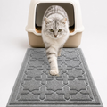 Waterproof Cat Litter Trap Mat, 35.4" x 23.6", Dark Grey