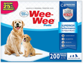 Wee-Wee Premium Performance Dog Training Pads, 200 Count