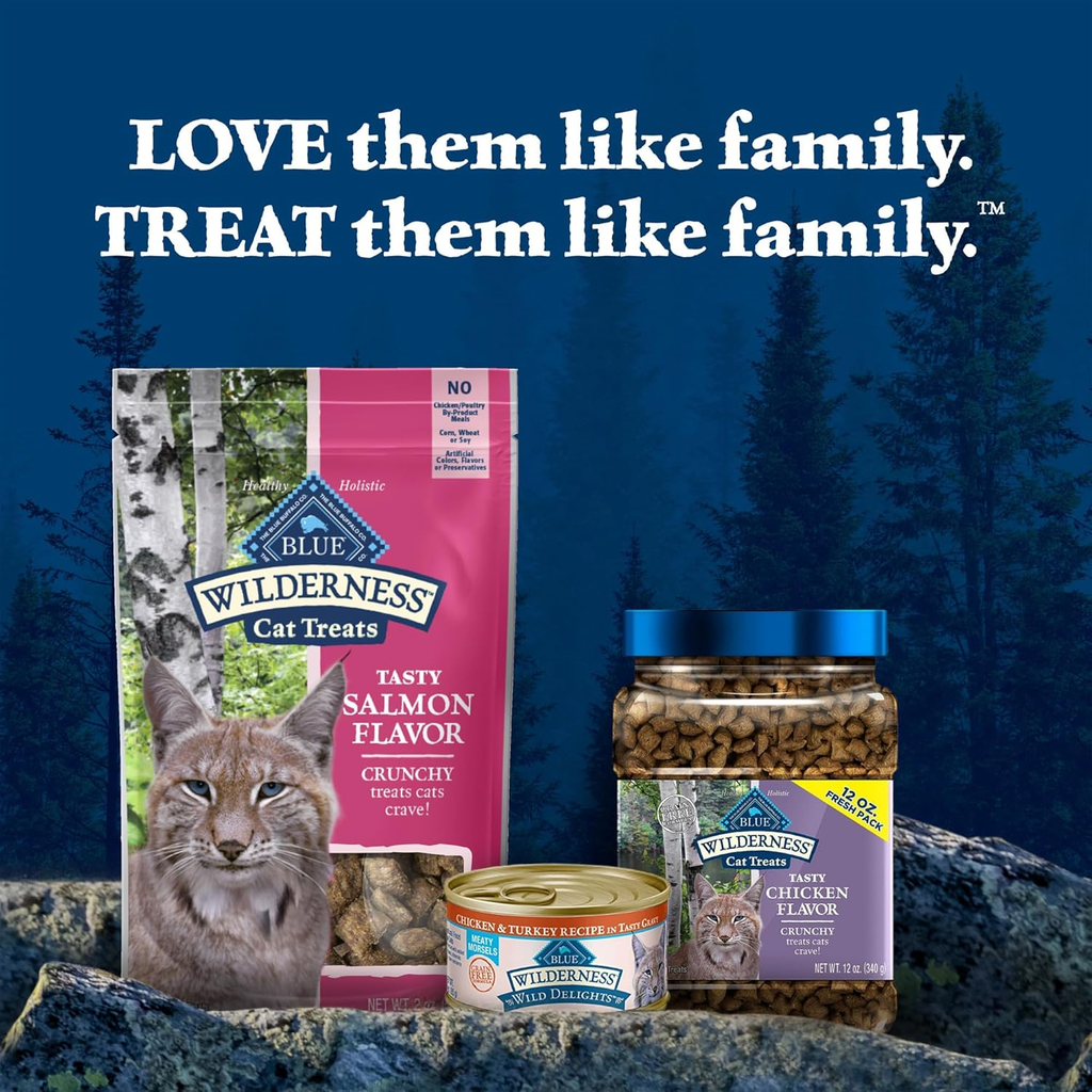 Wilderness Salmon Crunchy Cat Treats, 2 Oz (Pack of 12)