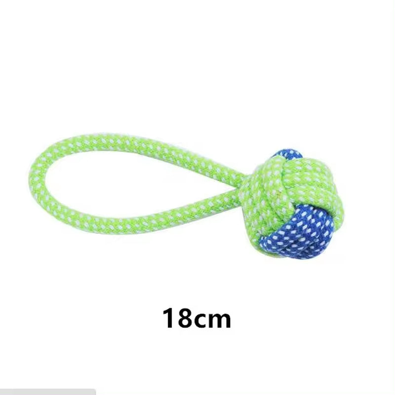 Interactive Cotton Rope Dog Toys - Mini Ball and Chew Accessories for Large and Small Dogs