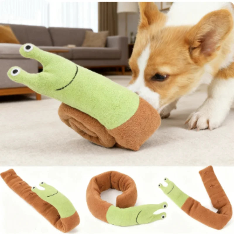 Snail-Shaped Interactive Pet Toys for Dogs and Cats - Odor-Absorbing Food Mat Training Puzzles for Engaging Sniffing Play
