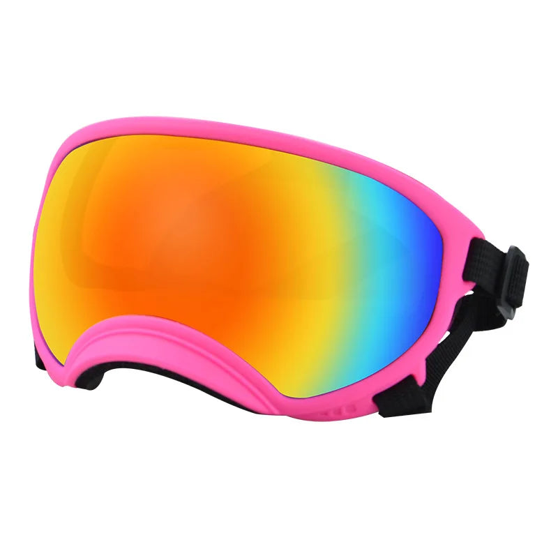 Dog Sunglasses with UV Protection and Adjustable Strap - Ski Goggles for Pets