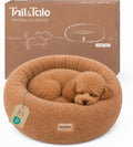 Orthopedic Memory Foam Donut Bed for Small Dogs - Cooling and Washable Design