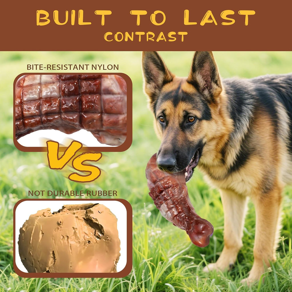 Durable Dog Toy Set for Aggressive Chewers - 3 Pack, Indestructible Toys for Small to Extra Large Dogs (Up to 120 lbs)