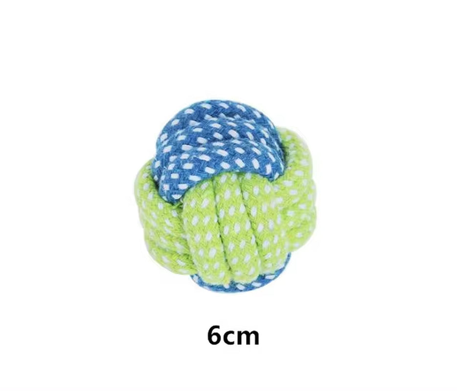 Interactive Cotton Rope Dog Toys - Mini Ball and Chew Accessories for Large and Small Dogs