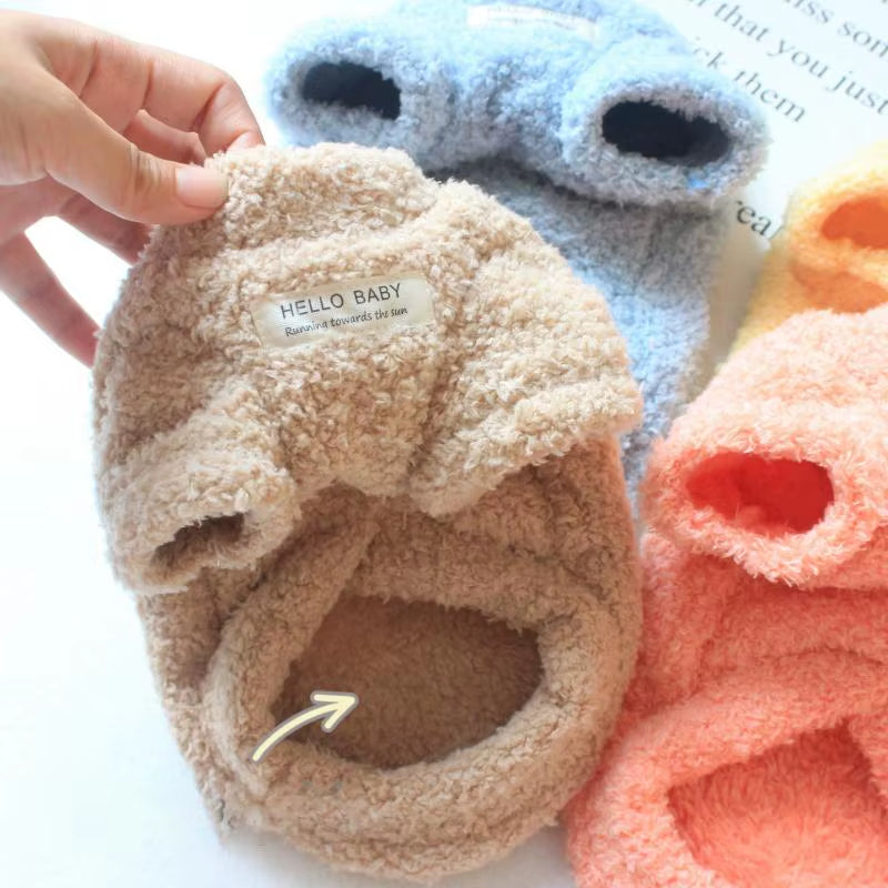 Premium Winter Plush Dog Sweater - Soft Jacket for Small to Medium Dogs and Cats, Ideal for Chihuahuas and Teddy Breeds