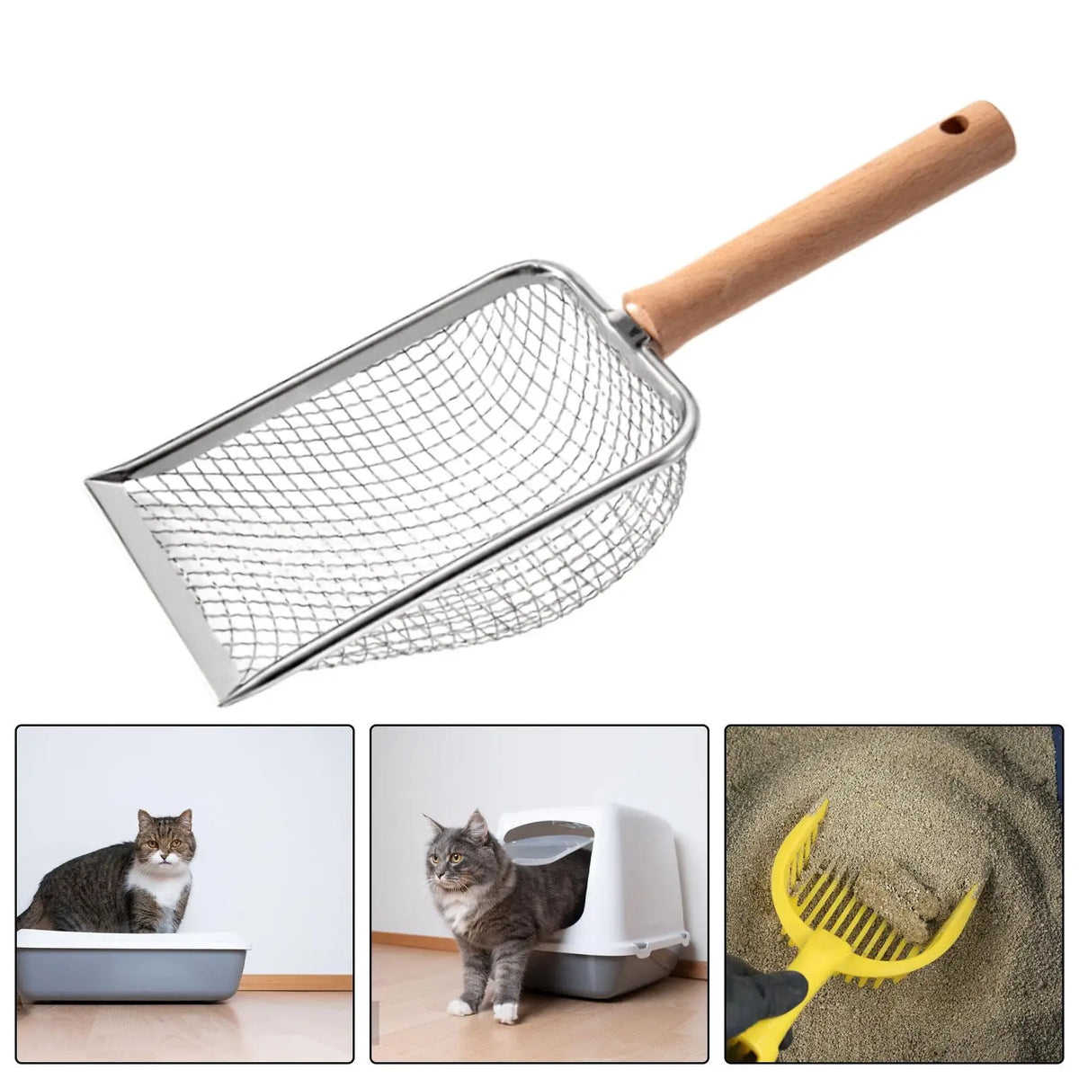 Durable Cat Litter Scoop for Efficient Cleaning and Fast Sifting of Litter Boxes