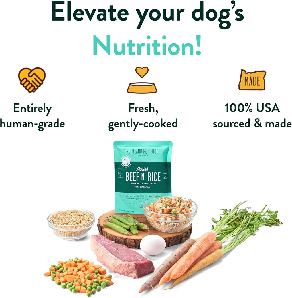 Deliciously Nutritious: Portland Pet Food Company Fresh Human-Grade Dog Food Topper & Meal Variety Pack (5 Pack)