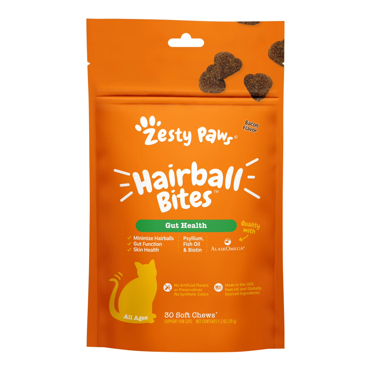 Cat Hairball Control Treats, 30 Count