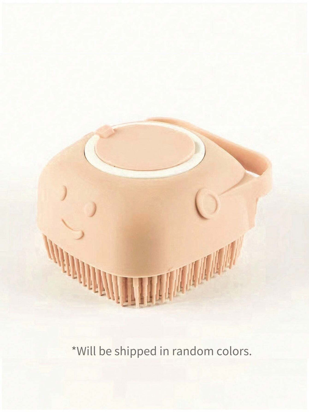 Silicone Pet Shampoo Brush with Massage Function and Integrated Shampoo Dispenser for Dogs and Cats - Assorted Colors