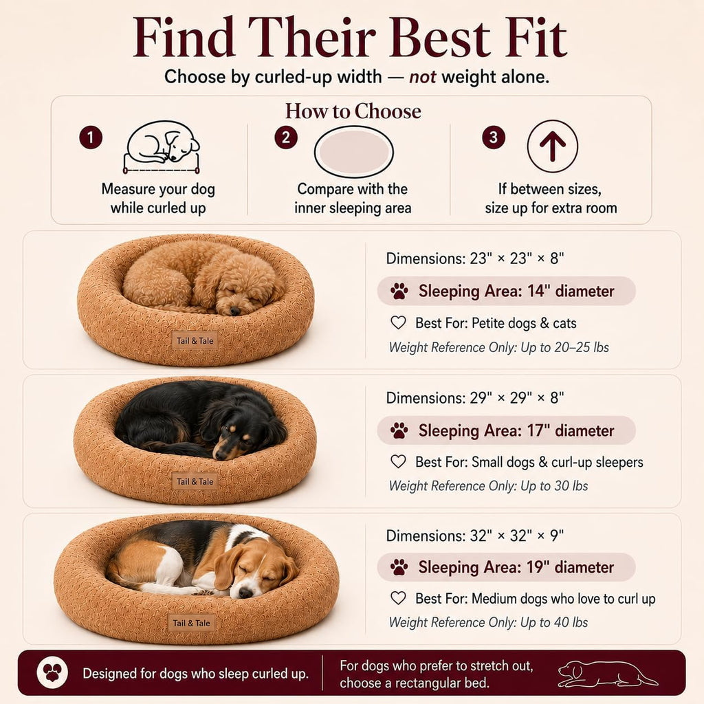Orthopedic Memory Foam Donut Bed for Small Dogs - Cooling and Washable Design