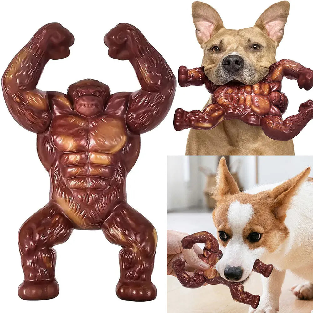 Indestructible Gorilla Dog Chew Toys for Aggressive Chewers - Durable Chewing Stick for Large Dogs