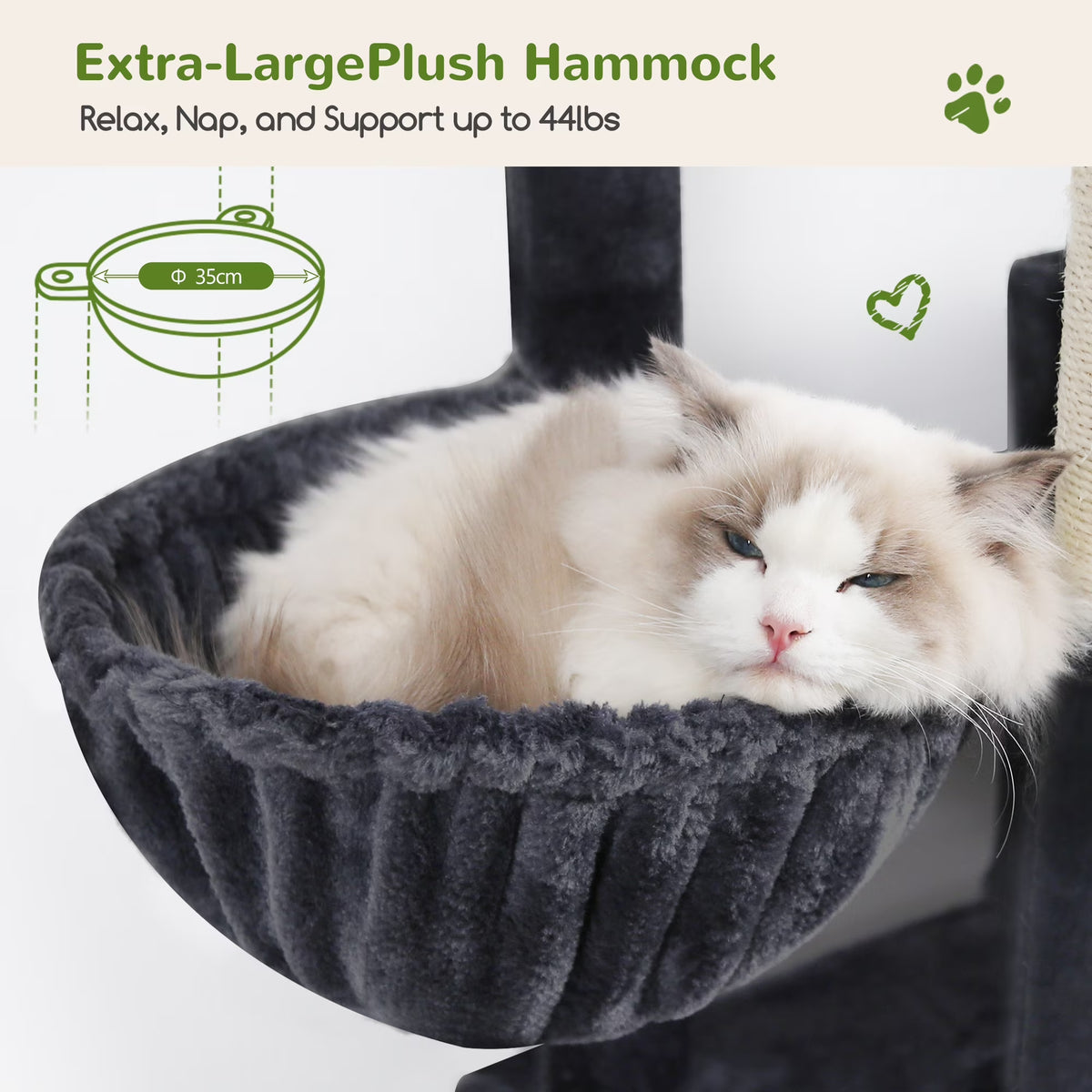 84-Inch Multilevel Corner Cat Tree Tower for Indoor Cats with Dual Condos, Three Hanging Baskets, and Eight Scratching Posts in Dark Gray