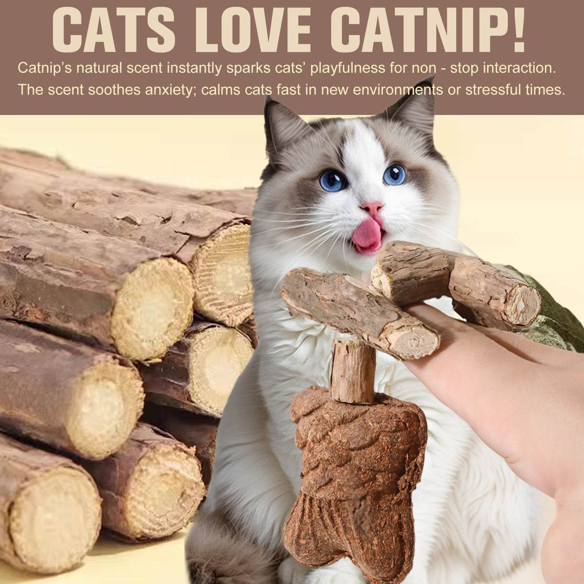4-Piece Catnip and Natural Gallnut Infused Fish and Star Cat Toy Set - Interactive Chew and Play Experience for Cats