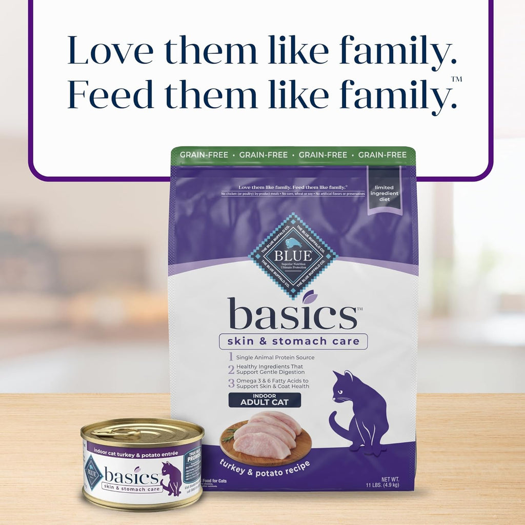Basics Grain-Free Dry Cat Food with Turkey, 11 lbs