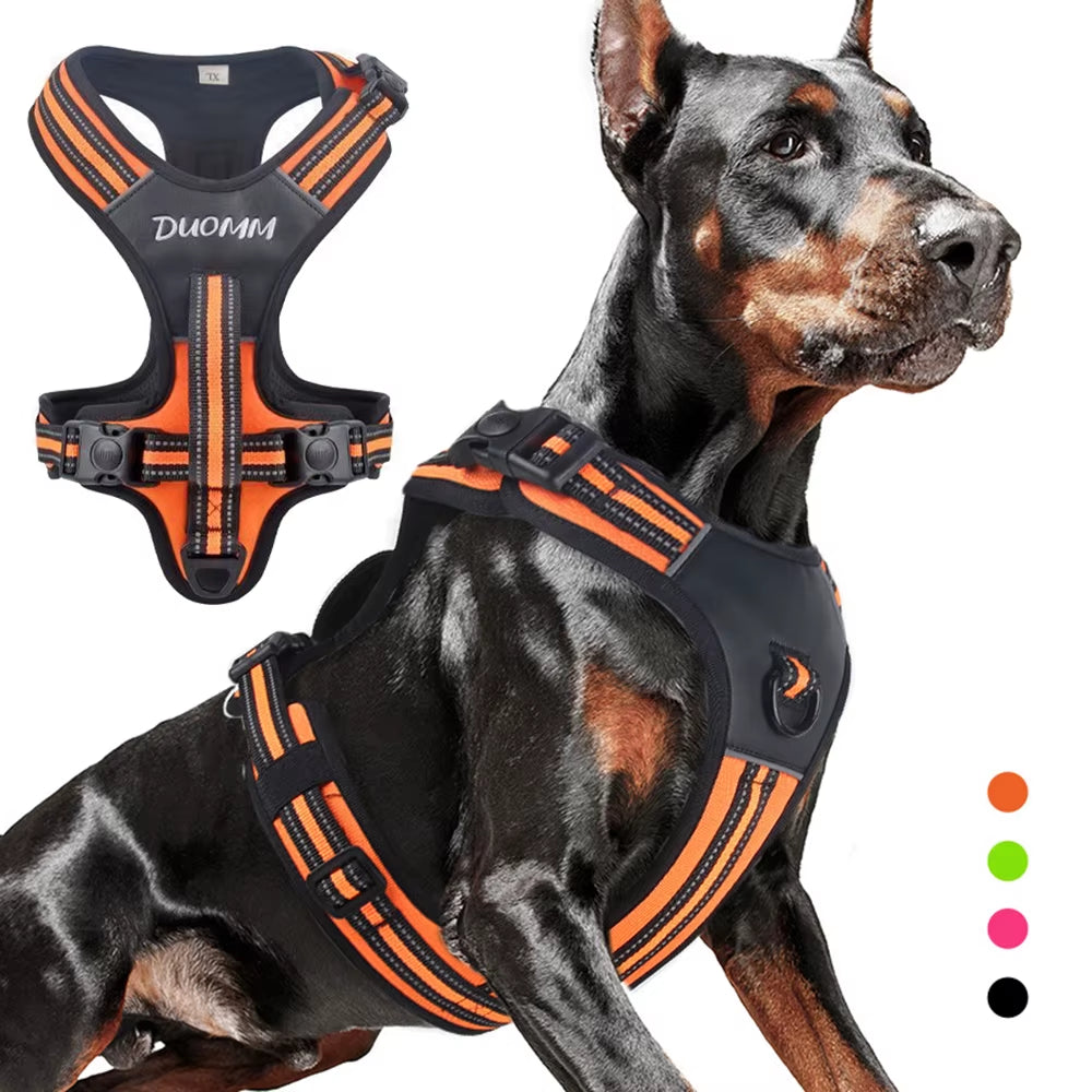 Durable Portable Harness Vest for Medium to Large Dogs - Ideal for Pitbulls, Shepherds, and Labradors