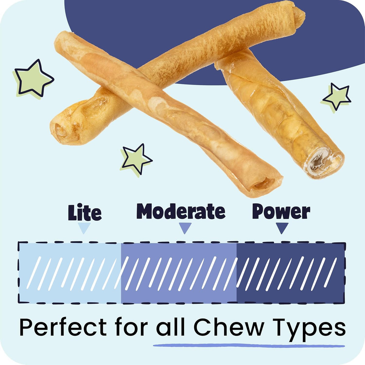 Small Natural Beef Collagen Braids for Dogs, 5 Count